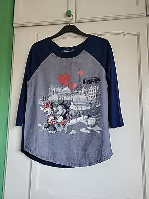 Buy Disneyland Paris Unisex Mickey & Minnie Mouse Graphic T Shirt Size XL • 8.49£