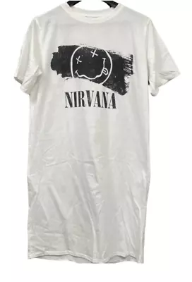 Buy Nirvana T Shirt Dress Licensed Official Ladies Top Various Sizes Longline • 17.99£