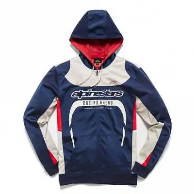Buy Alpinestars Session Zipped/Hooded Fleece With Hoody/Hoodie - Navy Size L • 74.99£
