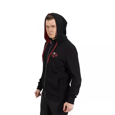 Buy Overwatch Reaper Hero Full Length Zipper Hoodie Male Black/Red • 36.13£