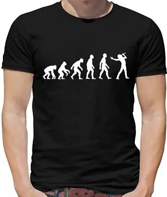 Buy Evolution Of Man Singer Mens T-Shirt - Singing - Musician - Music - Band - Opera • 13.95£