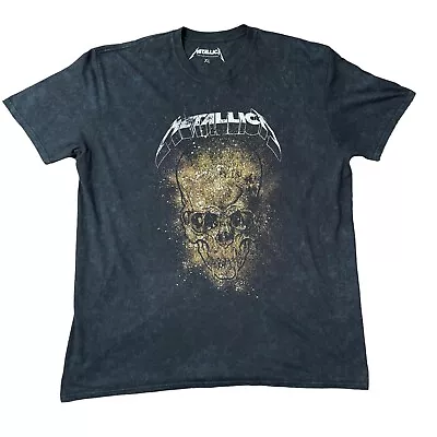 Buy Black Metallica T Shirt Skull Print Men’s Size XL Short Sleeved 2016 Licensed • 11.99£
