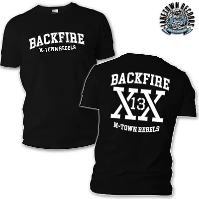 Buy BACKFIRE - M-TOWN REBELS T-Shirt S-3XL Hardcore HC Slapshot Agnostic Front SOIT • 15.60£
