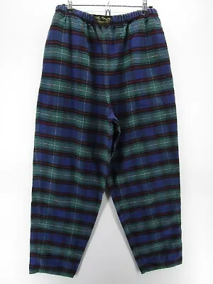Buy VINTAGE Vermont Flannel Co Pants Pants Men Large Blue Sleep Pants PJs Pajamas • 59.74£
