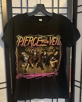 Buy Pierce The Veil Large Band T-Shirt Tultex Women’s  • 18.94£