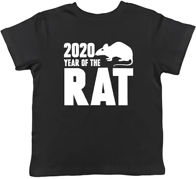 Buy 2020 Year Of The Rat Chinese New Year Boys Girls Childrens Kids T-Shirt • 5.99£