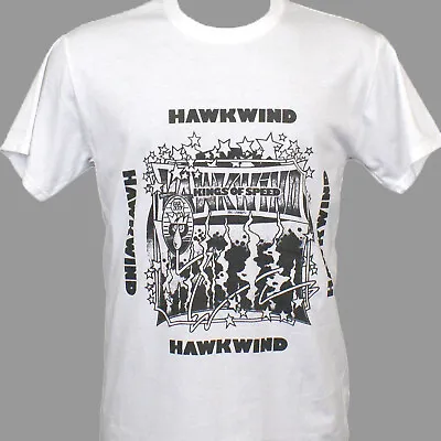 Buy Hawkwind Metal Prog Rock Short Sleeve White Unisex T-shirt S-3XL • 14.99£