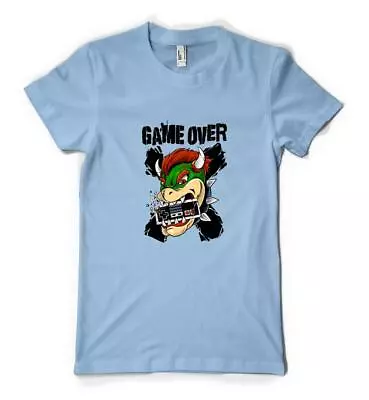 Buy Gamer Mario Gaming Plumber Bowser Game Over Personalised Kids Unisex T-Shirt • 14.49£