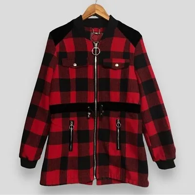 Buy Celsius Red And Black Buffalo Plaid Jacket • 28.91£