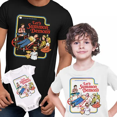 Buy Let's Summon Demons T-shirt 80s Children Story Book Cool Gift Retro Free Post UK • 14.99£