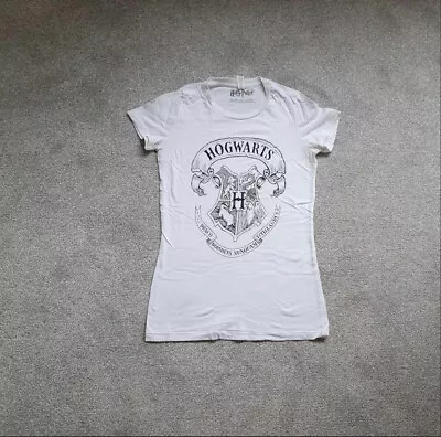 Buy Harry Potter White Hogwarts T-shirt - Size Small • 7.99£