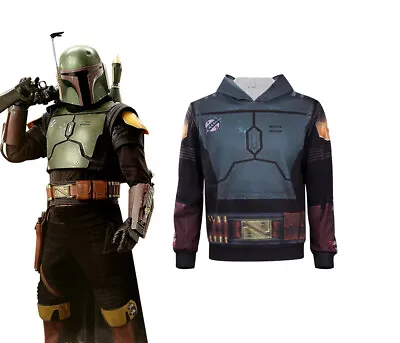 Buy The Book Of Boba Fett Cosplay Costume Hoodie Pullover Halloween Carnival Suit • 39.48£