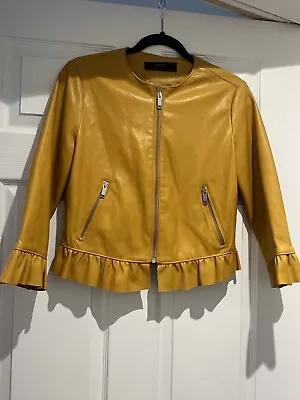 Buy Ladies Zara Leather Look Jacket Uk 10 Size Euro Medium  • 15£