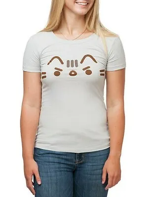Buy Pusheen The Cat ANGRY FACE - MAD KITTY Girls Women's Junior T-Shirt NWT Official • 17.31£