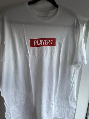 Buy PS4/xbox Player 1 Large Men’s White Game T Shirt  • 6£