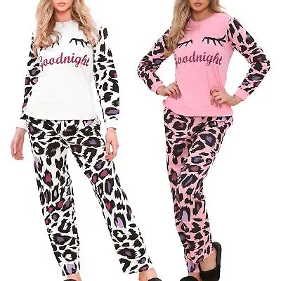 Buy Ladies Cute Soft Cotton PJS Long Sleeve Top And Bottoms For Women Lounge Set • 14.99£