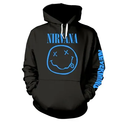 Buy Nirvana 'Nevermind Smile' Black Pullover Hoodie - NEW • 36.99£