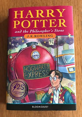 Buy Harry Potter And The Philosopher's Stone Hardback In DJ 25th Anniversary 1st/1st • 19.99£