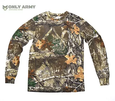 Buy GB Oak Tree Camo Tshirt Long Sleeve Top Realtree ® Edge Camouflage Hunting Army • 13.99£