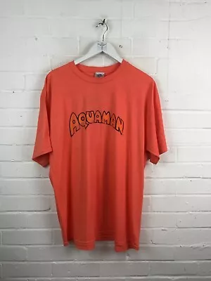 Buy DC Comics Mens Orange Short Sleeve Aquaman T-Shirt Size XXL #JG • 7.71£