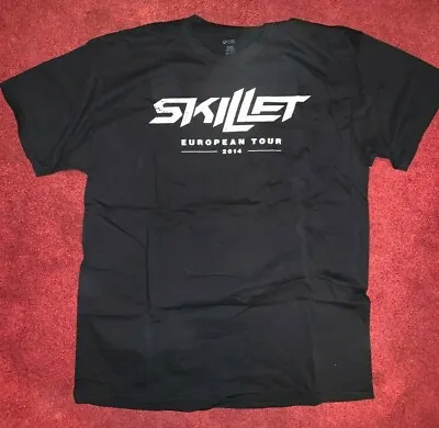 Buy RARE Skillet European Tour 2014 T-shirt Christian Rock Awake Rise John Cooper • 15.15£