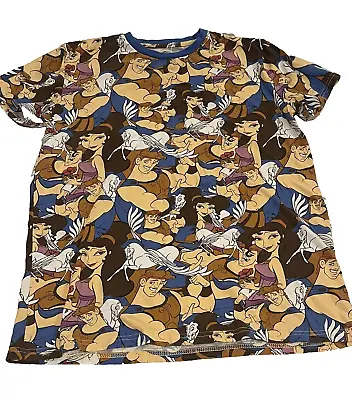 Buy Cakeworthy Disney Hercules All Over Print Tee T-shirt Size M Medium Greek • 24.01£