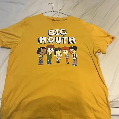 Buy Netflix Big Mouth TV Comedy Yellow T-Shirt Adult Size 2XL/XXL - FREE AUS POST! • 18.93£