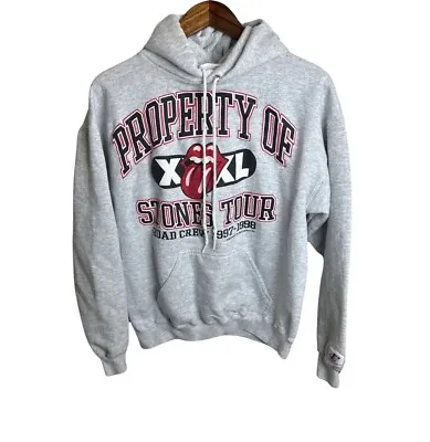 Buy VTG Rolling Stones Tour Road Crew 1997-1998 Logo Athletic Hoodie Sweatshirt Sz M • 132.60£