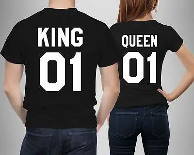 Buy King 01 And Queen 01 Couple T Shirts Men Women Best Couple Gift • 9.99£