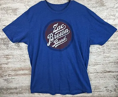 Buy Zac Brown Band Black Out The Sun Tour 2016 Size XL T Shirt Blue Southern Ground • 8.52£