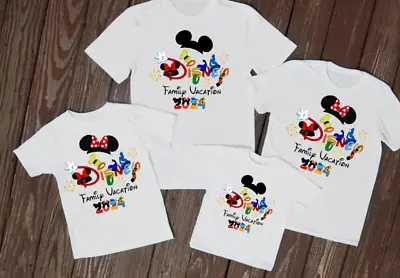 Buy Matching Disney Family Vacation T Shirts Kids Adults Travel Reveal Plane Holiday • 9.99£