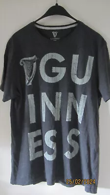 Buy GUINNESS GRAPHIC PRINT T-Shirt DARK GREY Short Sleeve Mens SIZE XL • 6.99£