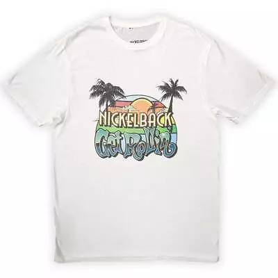 Buy Nickelback Get Rollin' Sunset White XXL Unisex T-Shirt NEW • 17.99£