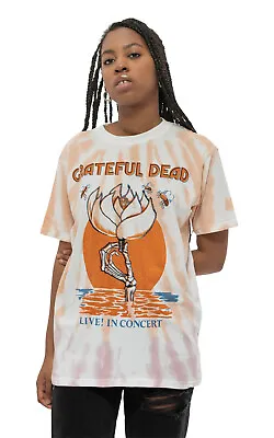 Buy Grateful Dead T Shirt Sugar Magnolia Band Logo New Official Unisex Dip Dye White • 17.95£