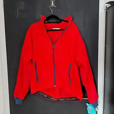 Buy Vintage L.L.Bean Fleece Jacket M Gorpcore 90s Polartec Full Zip Red L L Bean • 19.99£