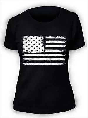 Buy Grunge USA Flag Women's T-Shirt | S To Plus Size | Distressed Retro Punk • 10.95£