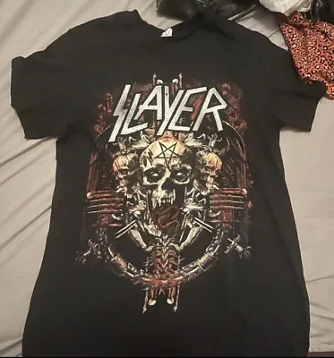 Buy Slayer T Shirt Rare Metal Rock Band Merch Tee Size Small • 12.50£