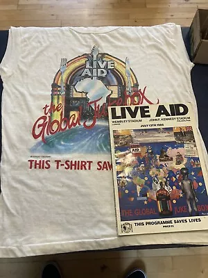 Buy Live Aid Original 1985 XL T-Shirt And Programme • 200£