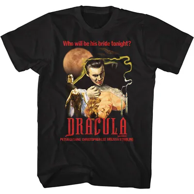 Buy Hammer Horror Dracula Movie Who Will Be His Bride Tonight Men's T Shirt • 38.10£