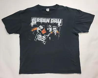 Buy Green Day T-Shirt 2XL Black Concert Tour Merch Tee San Antonio Texas August 2009 • 18.37£