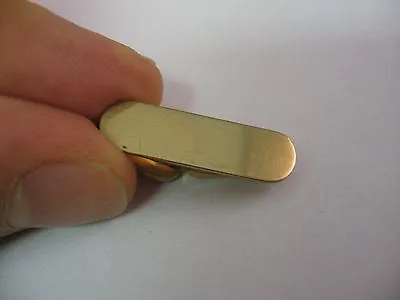 Buy Smaller Vintage Gold Tone Mens Dress Clip Jewelry ~ Some Wear ~ • 9.45£
