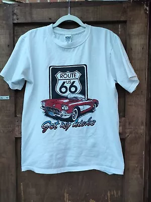 Buy Vintage US Route 66 Shirt Adult M White Got My Kicks California 90s Men • 19.99£