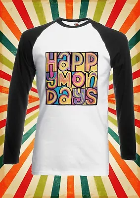 Buy Happy Mondays Rock Band Music Men Women Long Short Sleeve Baseball T Shirt 1822 • 9.95£