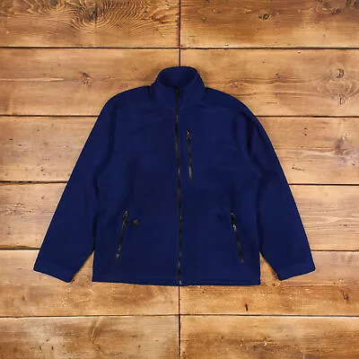 Buy Vintage L.L.Bean Fleece Jacket S Gorpcore 90s Full Zip Blue Outdoor Hiking • 34.99£