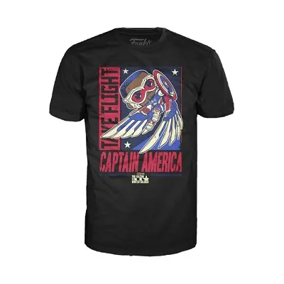 Buy Marvel Funko Pop! Tee T-Shirt Falcon Captain America Propoganda Black Size XL • 16.95£
