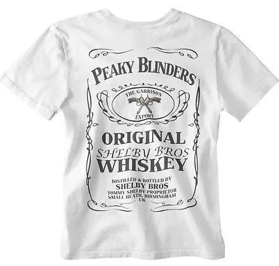 Buy Peaky Blinders T-shirt  Bottle Design Gangster Garrison Pub Tee Bbc • 5.99£