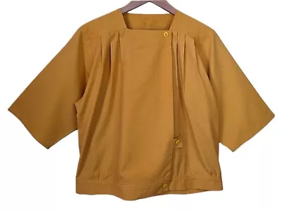 Buy Vintage Jacket Mustard Coloured 50s 60s 80s 18 Transitional Light Autumn Spring • 15£