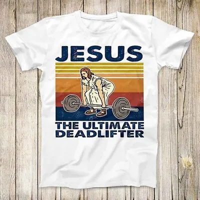 Buy Jesus The Ultimate Deadlifter GYM Guru Master T Shirt Meme Unisex Top Tee 3160 • 6.35£