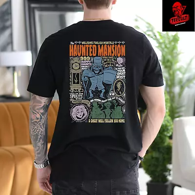 Buy The Haunted Mansion Front & Back Halloween Tee Unisex Heavy Cotton T-Shirt S–3XL • 31.39£