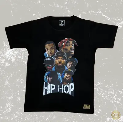 Buy Tupac, Biggie, Eminem, Ice Cube Graphic Rap T-Shirt, UNISEX, Hip Pop R&B - B & W • 19.99£